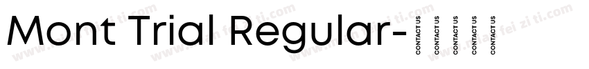 Mont Trial Regular字体转换